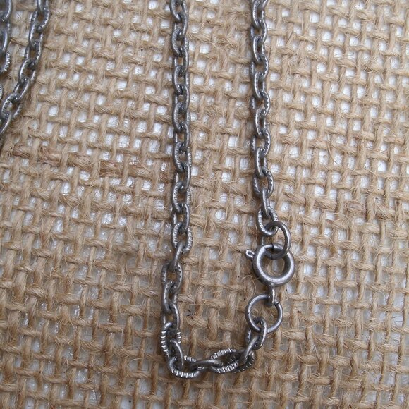 Vintage Handmade Faux Pearl Bead Cross Pendant Necklace - Picture 7 of 9